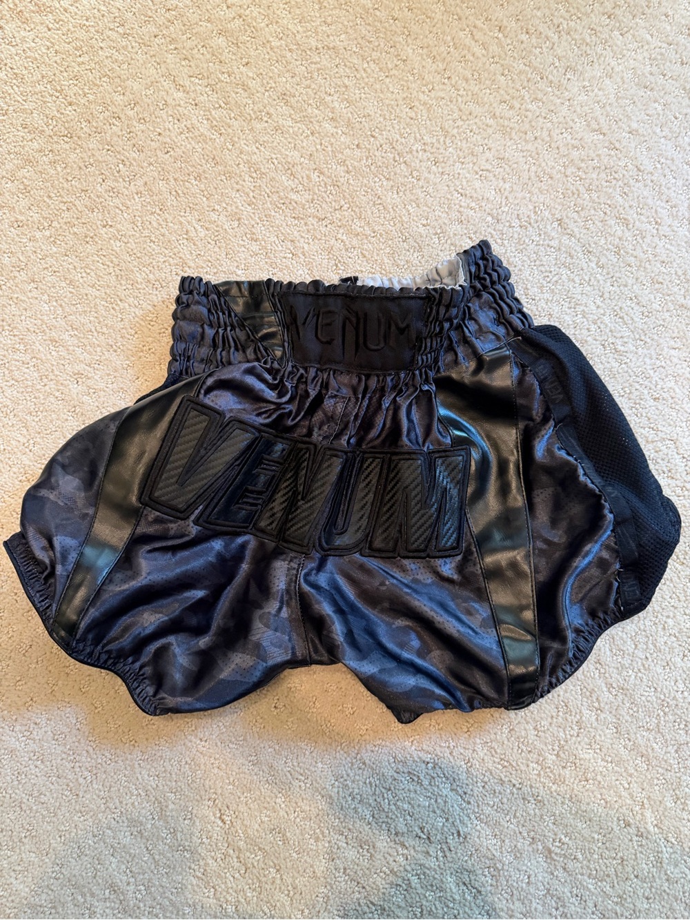 Venum Kids Black Training Shorts - Venum Logo